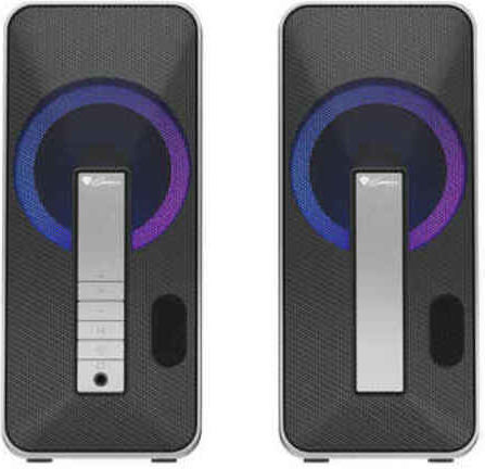 Genesis HELIUM 100BT RGB Ασύρματα Ηχεία Υπολογιστή 2.0 με RGB Φωτισμό και Bluetooth Ισχύος 10W σε Μαύρο Χρώμα - Image 6