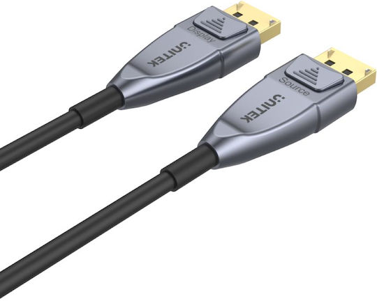 Unitek Cable DisplayPort male - DisplayPort male 10m Ασημί (C1616GY) - Image 2