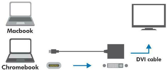 LogiLink Μετατροπέας USB-C male σε DVI-D female Λευκό 1τμχ UA0245A - Image 4