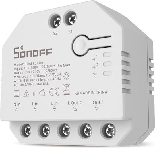 Sonoff DUALR3 Lite Smart Switch 2 Καναλιών Wi-Fi 15A DUALR3 Lite - Image 3