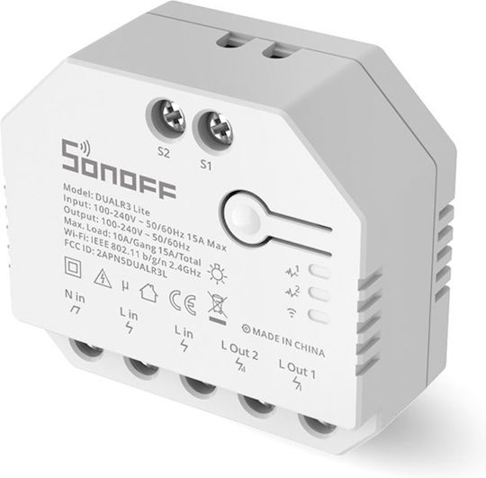 Sonoff DUALR3 Lite Smart Switch 2 Καναλιών Wi-Fi 15A DUALR3 Lite - Image 4