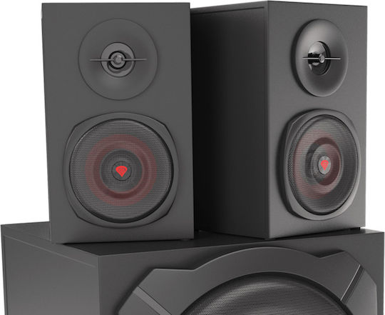 Genesis Helium 610BT Ηχεία Υπολογιστή 2.1 με Bluetooth και Ισχύ 60W σε Μαύρο Χρώμα - Image 4
