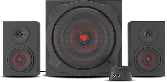 Genesis Helium 610BT Ηχεία Υπολογιστή 2.1 με Bluetooth και Ισχύ 60W σε Μαύρο Χρώμα - Image 2