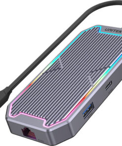 Unitek USB-C Docking Station με HDMI 4K PD Ethernet Γκρι (D1029A)