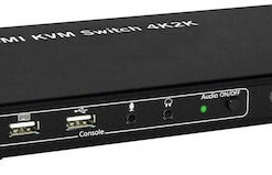 Techly 4x1 USB HDMI KVM Switch 4Kx2K