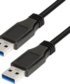 LogiLink USB 3.0 Cable USB-A male - USB-A male Μαύρο 2m (CU0039)