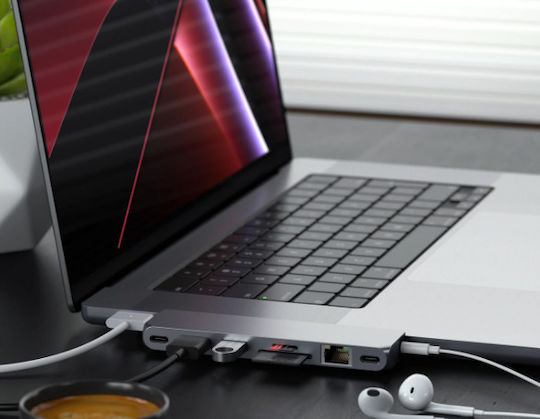 Satechi Docking Station με Διπλό USB-C HDMI 4K PD Ethernet Γκρι (ST-UCPHMXM) - Image 4