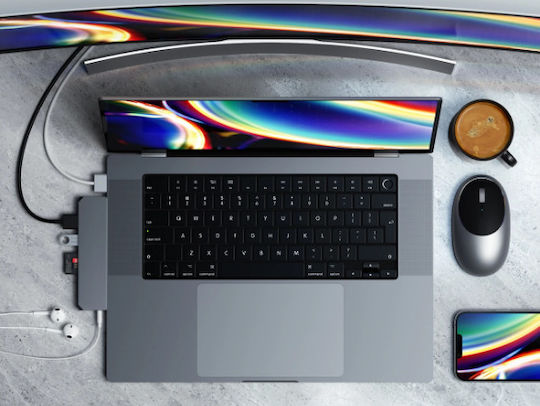 Satechi Docking Station με Διπλό USB-C HDMI 4K PD Ethernet Γκρι (ST-UCPHMXM) - Image 6