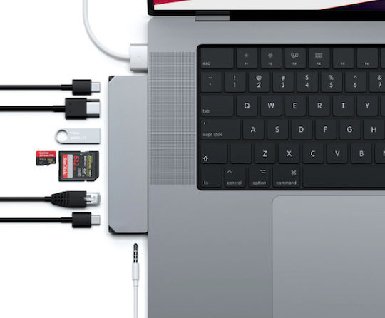 Satechi Docking Station με Διπλό USB-C HDMI 4K PD Ethernet Γκρι (ST-UCPHMXM) - Image 5