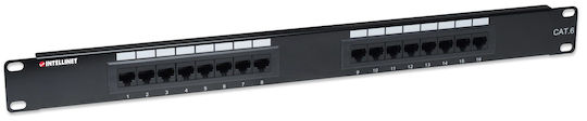 Intellinet Patch Panel για Rack 1U 19" 16 Θυρών cat6 Μαύρο 519526 - Image 2