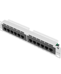 Alternative view of Lanberg Patch Panel Unshielded για Rack 1U 10" 12 Θυρών Γκρι PPU5-9012-S