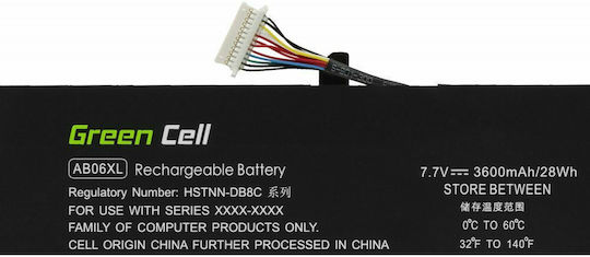 Green Cell Συμβατή Μπαταρία για HP Envy 13-AD013NA/13-AD017NA/13-AD060NA/13-AD104NIA με 3600mAh (HP182) - Image 5