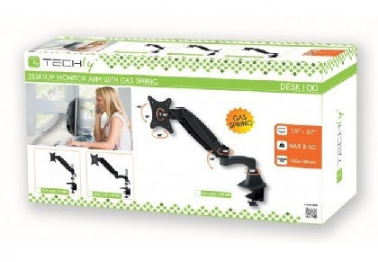 Techly Βάση Γραφείου Οθόνης έως 27" με Βραχίονα (ICA-LCD-111-BK) - Image 3
