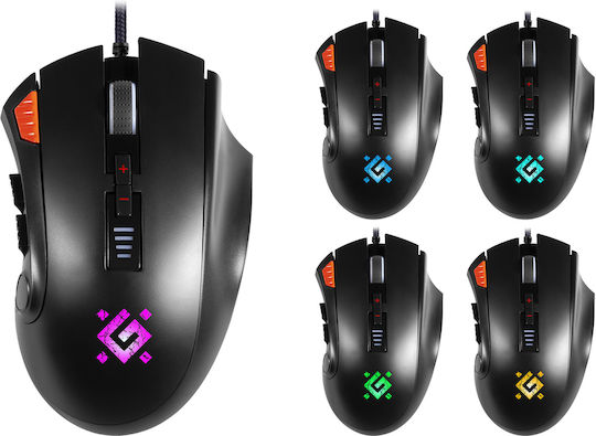 Defender GM-917 RGB Gaming Ποντίκι 12000 DPI Μαύρο - Image 2