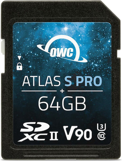 OWC Atlas S Pro SDXC 64GB Class 10 U3 V90 UHS-II