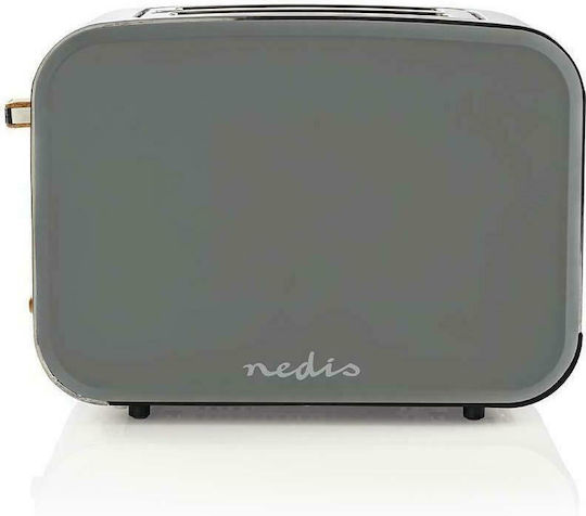 Nedis KABT510EGY Φρυγανιέρα 2 Θέσεων 900W Γκρι