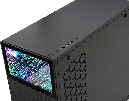In Win N127 Gaming Midi Tower Κουτί Υπολογιστή με Πλαϊνό Παράθυρο και RGB Φωτισμό Μαύρο - Image 6