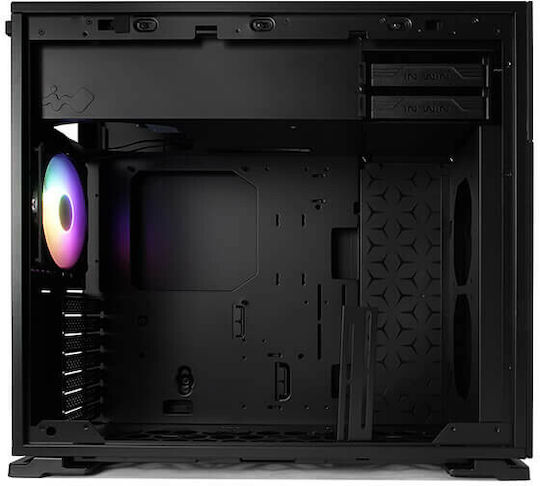 In Win N127 Gaming Midi Tower Κουτί Υπολογιστή με Πλαϊνό Παράθυρο και RGB Φωτισμό Μαύρο - Image 4