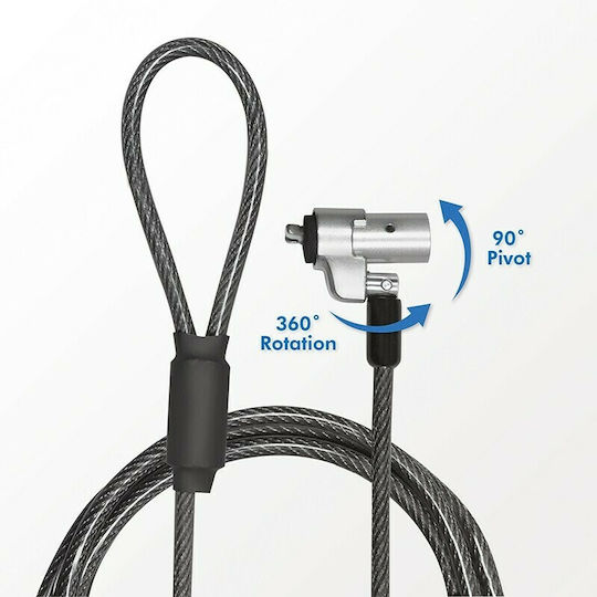 LogiLink Universal Κλειδαριά για Laptop 3.2x4.5 mm 360° - Image 6