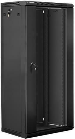 Lanberg Επιτοίχια Καμπίνα Rack 27U 60x45x130.7cm Μαύρο WF01-6427-10B