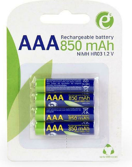 Energenie Επαναφορτιζόμενες Μπαταρίες AAA Ni-MH 850mAh 1.2V 4τμχ - Image 2