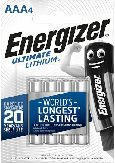 Energizer Ultimate Μπαταρίες Λιθίου AAA 1.5V 4τμχ