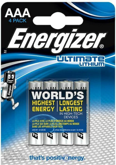 Energizer Ultimate Μπαταρίες Λιθίου AAA 1.5V 4τμχ - Image 5