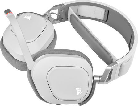 Corsair HS80 RGB Wireless Over Ear Gaming Headset με σύνδεση USB Λευκό - Image 4