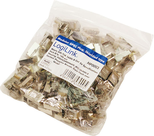 LogiLink Βύσμα RJ-45 male Cat5e 100τμχ (MP0003) - Image 2