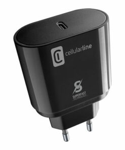Alternative view of Cellular Line Φορτιστής με Θύρα USB-C και Καλώδιο USB-C 25W Power Delivery Μαύρος (ACHSMKITC2CPD25W)