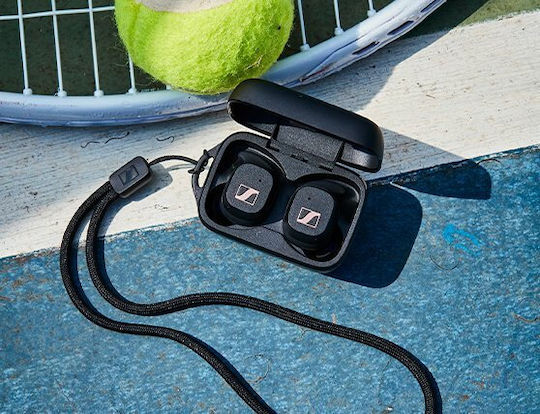 Sennheiser Sport True Wireless In-ear Bluetooth Handsfree Ακουστικά με Αντοχή στον Ιδρώτα και Θήκη Φόρτισης Μαύρα - Image 3