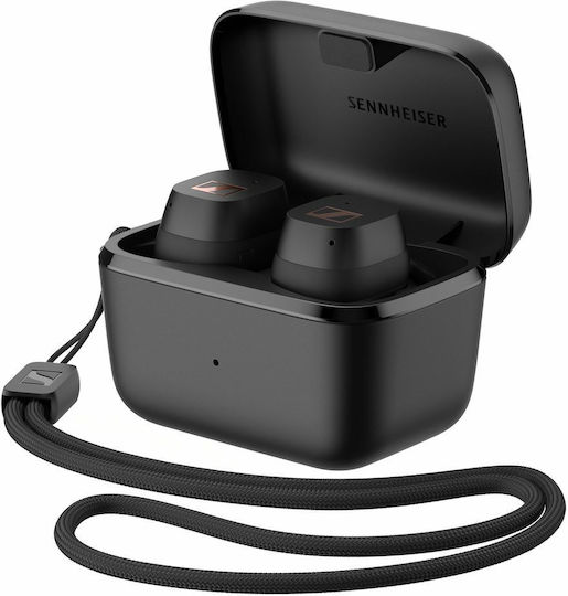Sennheiser Sport True Wireless In-ear Bluetooth Handsfree Ακουστικά με Αντοχή στον Ιδρώτα και Θήκη Φόρτισης Μαύρα