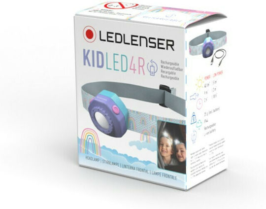 LedLenser Επαναφορτιζόμενος Φακός Κεφαλής LED IPX4 με Μέγιστη Φωτεινότητα 40lm Kidled4R 502536 - Image 2
