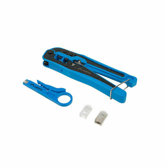 Lanberg Πρέσα Ακροδεκτών Δικτύου RJ12, RJ11, RJ45 με Απογυμνωτή NT-0303
