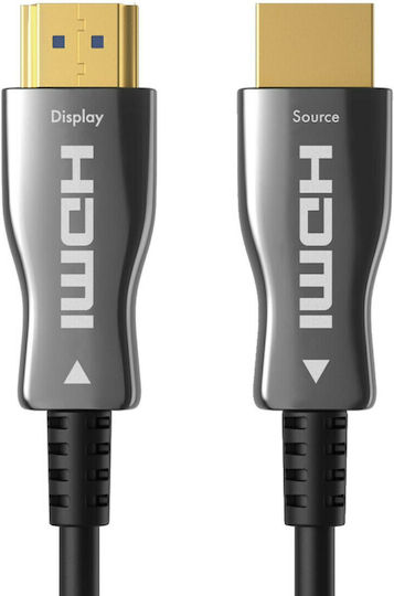 Claroc HDMI 2.0 Cable HDMI male - HDMI male 10m Μαύρο (FEN-HDMI-20-10M)