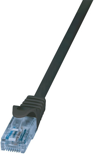 LogiLink U/UTP Cat.6e Καλώδιο Δικτύου Ethernet 2m Μαύρο 1τμχ CP3053U