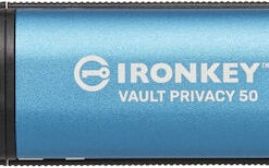 Alternative view of Kingston IronKey Vault Privacy 50 64GB USB 3.2 Stick Μπλε