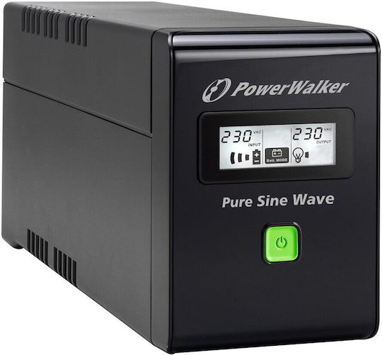 Powerwalker VI 800 SW FR UPS Line-Interactive 800VA 480W με 2 IEC Πρίζες - Image 2