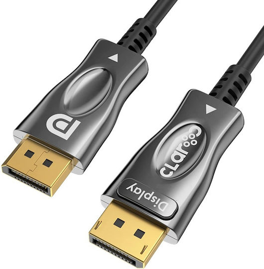 Claroc Cable DisplayPort male - DisplayPort male 15m Μαύρο (CLAROC-DP-14-15M)