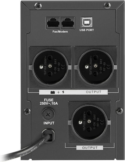 Armac O/1500E/LCD UPS Line-Interactive 1500VA 950W με 3 Schuko Πρίζες - Image 2