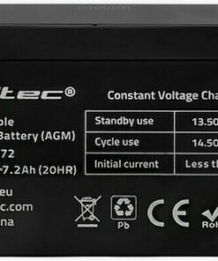 Alternative view of Qoltec Μπαταρία UPS με Χωρητικότητα 7.2Ah και Τάση 6V 53072