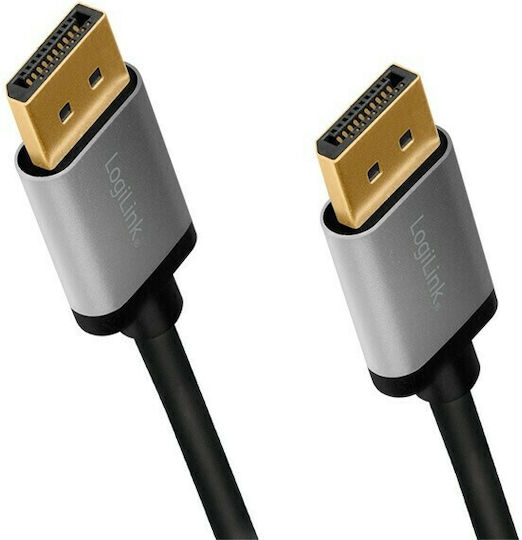 LogiLink Cable DisplayPort male - DisplayPort male 2m Μαύρο (CDA0101) - Image 2