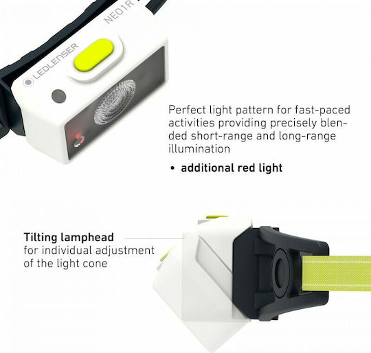 LedLenser Επαναφορτιζόμενος Φακός Κεφαλής LED IP67 με Μέγιστη Φωτεινότητα 250lm NEO1R 502720 - Image 7