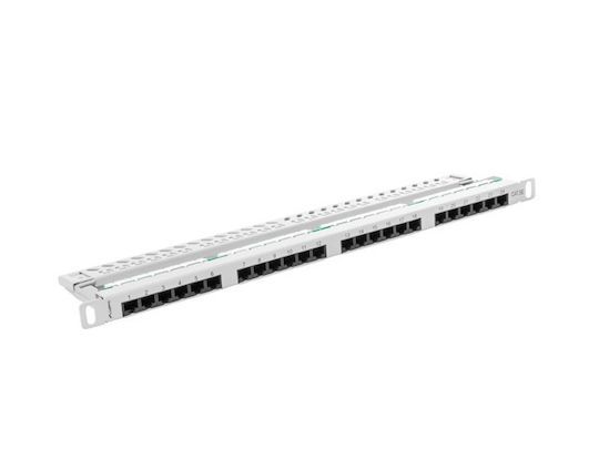 Lanberg Patch Panel για Rack 1U 19" 24 Θυρών Γκρι PPU5-0024-S - Image 2