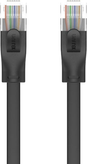 Unitek Flat U/UTP Cat.6 Καλώδιο Δικτύου Ethernet 15m Μαύρο 1τμχ C1814GBK - Image 2