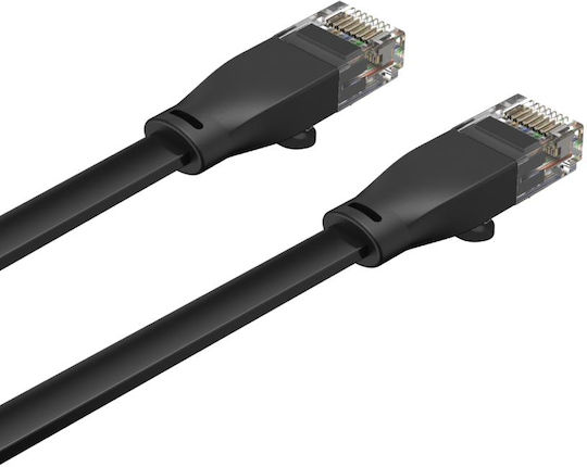 Unitek Flat U/UTP Cat.6 Καλώδιο Δικτύου Ethernet 15m Μαύρο 1τμχ C1814GBK - Image 3