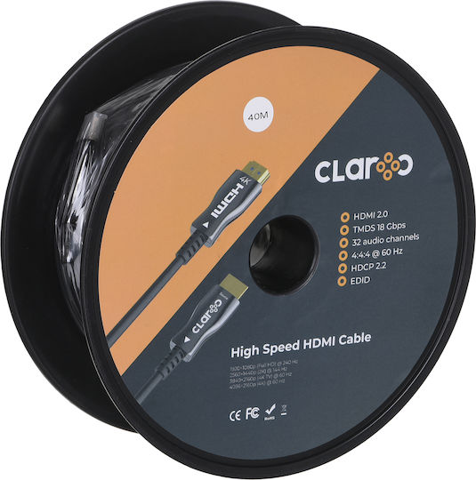 Claroc Claroc Aoc HDMI 2.0 Cable HDMI male - HDMI male 40m Μαύρο (FEN-HDMI-20-40M) - Image 2