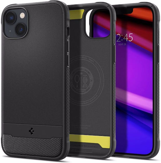 Spigen Rugged Armor Magsafe Back Cover Πλαστικό / Σιλικόνης 2mm Matte Black (iPhone 14) ACS05036 - Image 2
