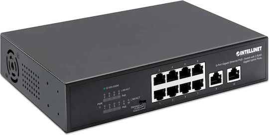 Intellinet 561402 Unmanaged L2 PoE+ Switch με 8 Θύρες Gigabit (1Gbps) Ethernet - Image 2