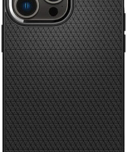 Alternative view of Spigen Liquid Air Back Cover Σιλικόνης Matte Black (iPhone 14 Pro Max) ACS04813